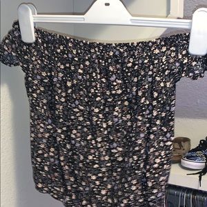 Garage Floral Off thé Shoulder Top